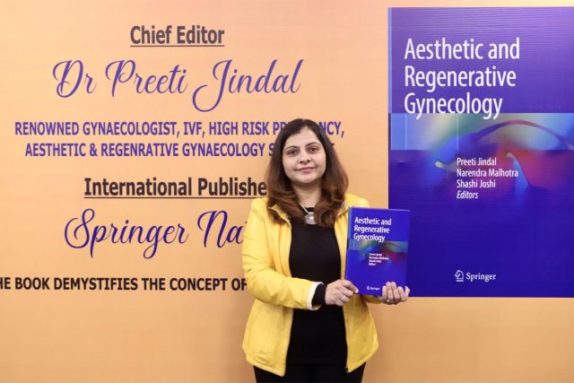 Dr. Preeti Jindal, Renowned Gynecologist unveiling a path-breaking book on women's health titled 'Aesthetic