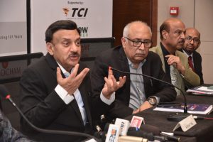 Amrit Sagar Mittal, Chairman, ASSOCHAM, NRDC, and Vice Chairman, International Tractors Ltd, while interacting with media persons at the 1st meeting of ASSOCHAM'S North Region Development Council.