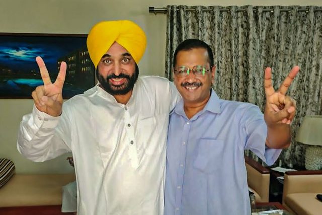 Arvinder kejriwal And Bhagwant Mann