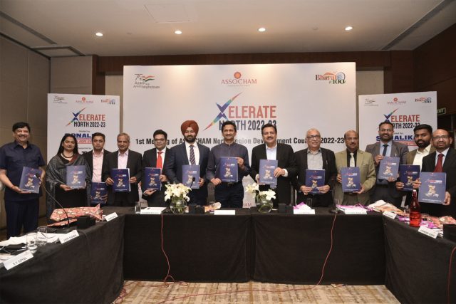 Kulwin Seehra, Chairman, Pb State Deve. Council & North Reg. Council for MSMEs Deve_Vivek Atray,Chairman, Nor. Reg. Council for Policy Advocacy_Amrit Mittal,Chairman, ASSOCHAM NRDC & Gourav Mahajan,RD, ASSOCHAM, North