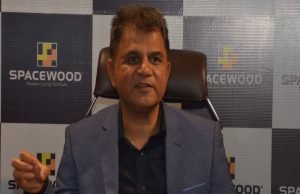 Spacewood opens showroom of ‘Institutional Furniture’ in Mohali Kirit Joshi, Founder & Director of Spacewood addressing the media at the unveiling of Spacewood's outlet in tricity at sector 82 Mohali