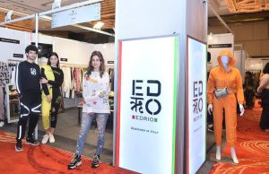 Ms. Rakhi Oswal, Director (EDऋO) EDRIO at The Indian Bride Exhibition with her unique apparel line