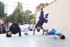 Participants show their breaking skills at the North Zone Breaking Competition 