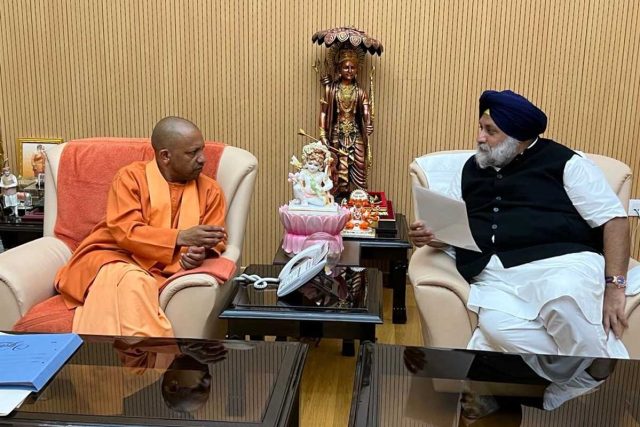 Yogi Adityanath & Sukhbir S Badal