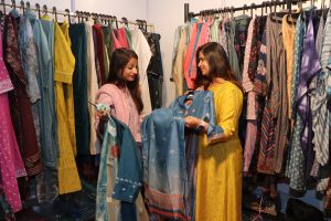 A three day exhibition 'Global Fashion' has begun at Kisan Bhawan, Sector 35, Chandigarh.