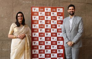 Ojaswwee Sharma, Director of 'Admitted' on(Right) with Nagina Bains, Chairperson, CII IWN Chandigarh Chapter at the screening of Ojaswwee's National award-winning film ‘Admitted’ held at Government Museum of Art.