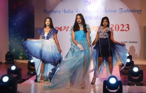 Fashion Design students of Northern India Institute of Fashion Technology, NIIFT, Mohali, showcased their collections at a fashion show Anukama 2023 held at Tagore Theatre, Chandigarh. (2)