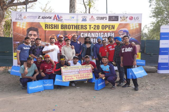 Verma Club won Rishi Brothers T-20 Open Chandigarh Cricket Tournament held at Mahajan Cricket Ground, Chanidgarh