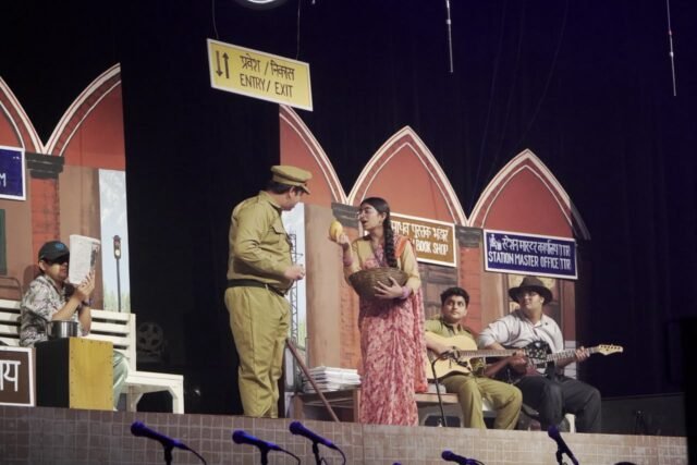 Vivek High School Mohali students' Stage Play 'Rail Ki Baat'